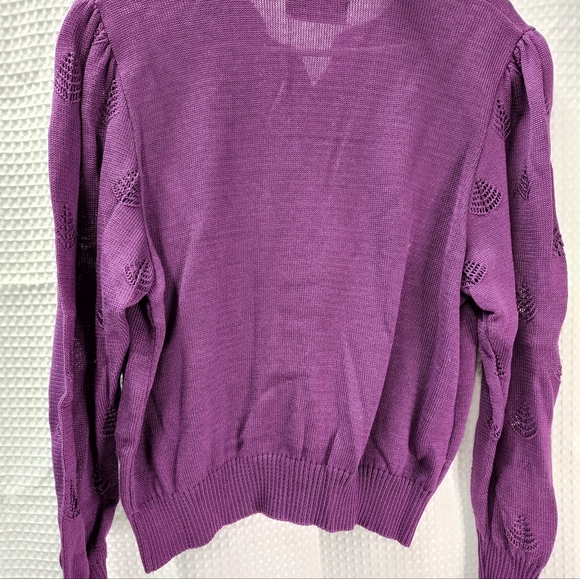 Geiger L Purple Cardigan - Picture 2 of 6